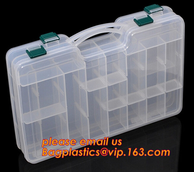 Adjustable Plastic Storage Box For Nail Art Design Decoration, Creative multi-function plastic storage box cosmetics cas