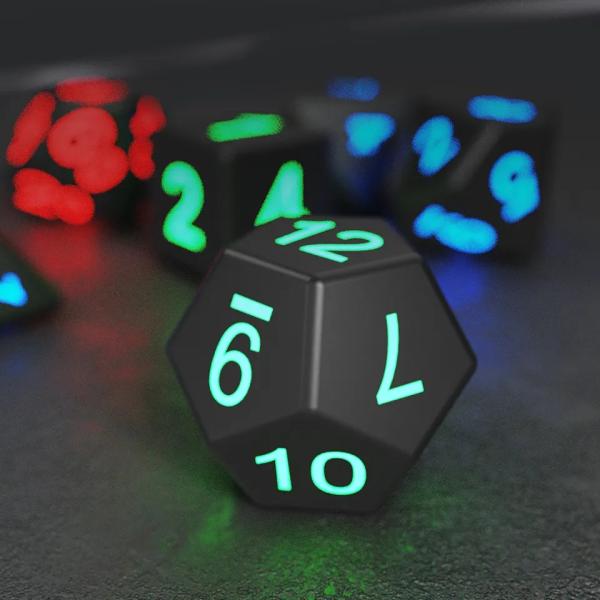 DND Board Polyhedral Dice Adult Game Magic Trick Pixels Electronic Glow LED Dice
