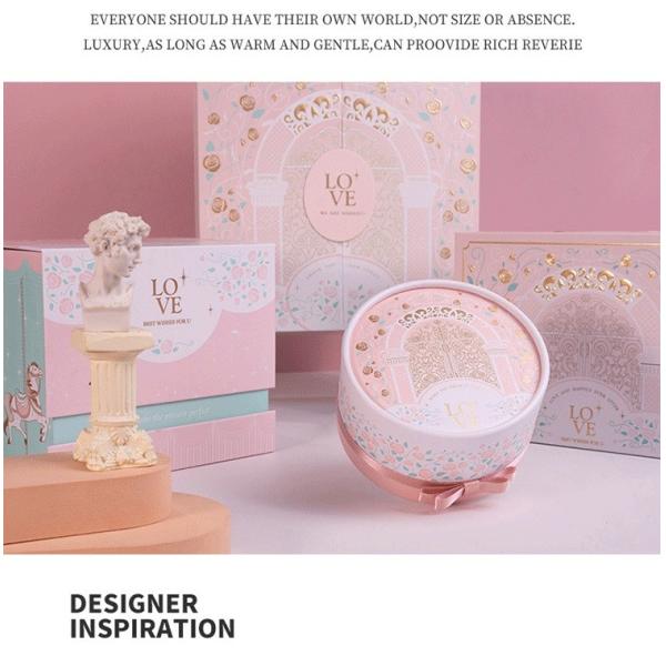 Pink gift box fairy design white cardboard birthday exquisite gift box packaging customizable box