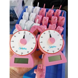 ABS 12speed rabbit digital count down timer for kids