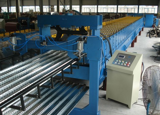 High Speed Galvanized Steel Floor Deck Roll Forming Machine Fully Automatic