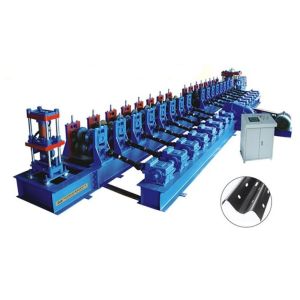 Three Waves Highway Guardrail Roll Forming Machine 15T