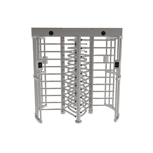 Double Lane Full Height Turnstile Gate With RFID Card / Face Recognition For Stadium Prison