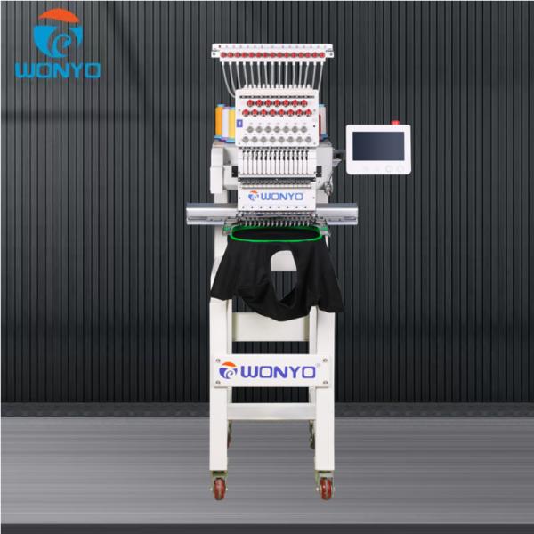 Small Single Head 3d Computerized Embroidery Machine for Clothes and Hats