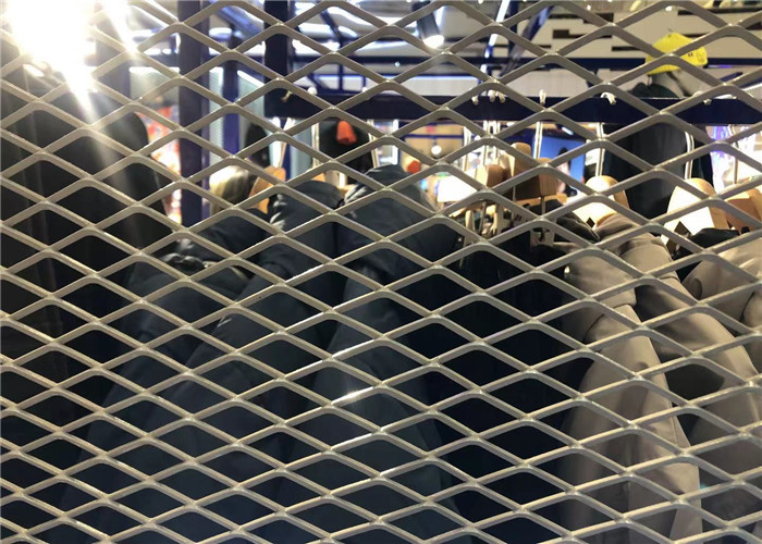 Flat 1X2m 2mm Thickness Expanded Metal Mesh For Construction