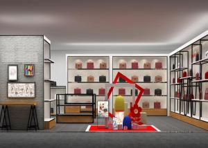 Quality Customized Shopping Mall Retail Shop Display Shelving For Handbags / Suitcase for sale