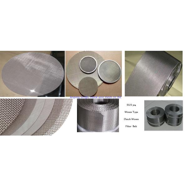 Reverse Plain Twill Dutch Weave Screen Mesh Woven 304 316 Material For Extruder