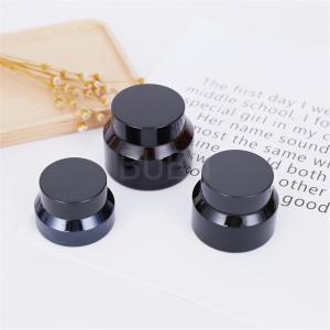 Quality Screw Reused Glass Cosmetic Jars Color Gradient For Cream Packaging for sale