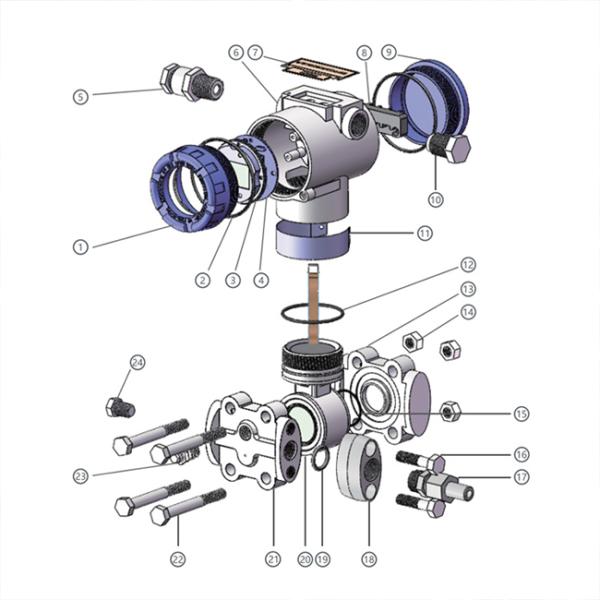4-20 Ma HART Capacitive Pressure Transducer Easy Configuration And Operation