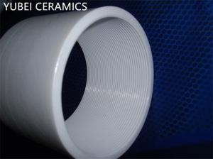 China White Zirconia Ceramic Ring , High Strength Zro2 Technical Ceramic Parts on sale