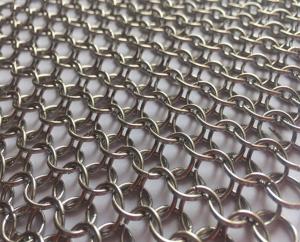 Quality Chain Braid Metal Ring Curtain Mesh for Building Exterior and Interior Decoration for sale