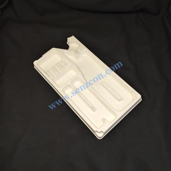 Direct supply from an OEM factory in Ningbo. Pulp molded packaging bases for medical devices. Sterile, environmentally friendly and biodegradable.