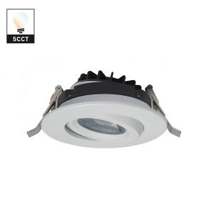 China Adjustable Slim Round LED Downlight , 12w Trimless Fire Rated Downlights on sale
