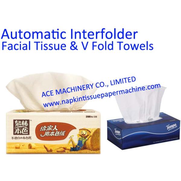 Rubber Embossing Full Automatic Facial Tissue Machine With Auto Transfer