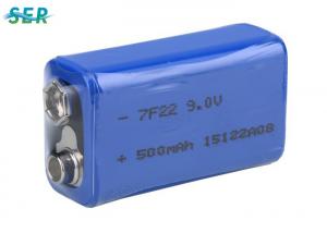 China Long Life 9V Lithium Battery 600mAh High Energy Density Durable For Door Control on sale