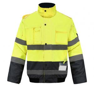 Quality Reflective PPE Safety Wear Waterproof Jacket High Visibility Traffic Warning Safety Work Clothes Can Be Customized Logo for sale