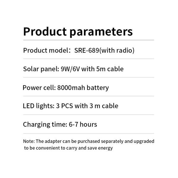 6-8 Hours Charging Solar Powered Camping Light Bulb IP65 For Home Use