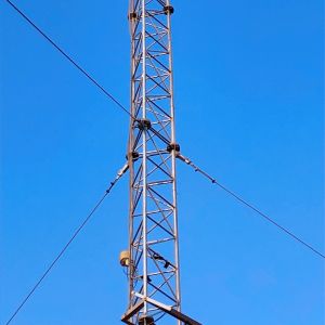 Steel Bar Triangular Radio Telecom Guyed Wire Tower