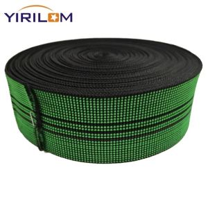 China 50mm Recycled Resistance Heavy Sofa Elastic Shiny Pattern Slackline Webbing Tapes on sale