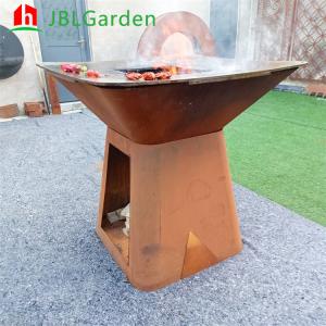 China Outdoor Garden Metal BBQ Grill Charcoal Fire Pit D1000mm Customizable on sale