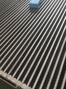 Customized Aluminum plate fin oil cooler core for oil heat exchanger