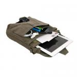 OEM Army Green Canvas One Side Bags With Multi Separate Pocket