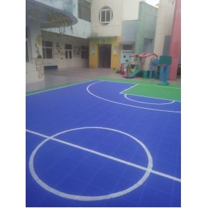 Playground Equipment Interlocking Playground Mats Shock Absorbing Modified