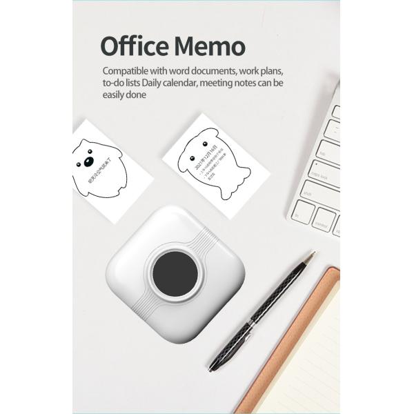 Wireless Bluetooth WiFi Mini Inkless Printer Color Sticker ODM