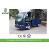 48V DC Motor 2 Seats Electric Carry Van Utility Cart With Stainless Steel Cargo Box Full Roof for sale