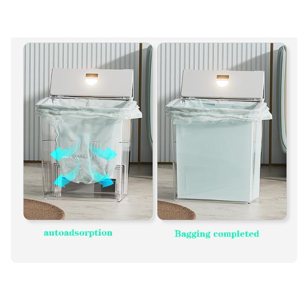 Automatic Package Self Seal Smart Trash Can Infrar Automatic Suction Trash Can
