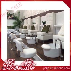 Quality luxury white leather king chair manicure and pedicure furniture spa chair leather cover for sale