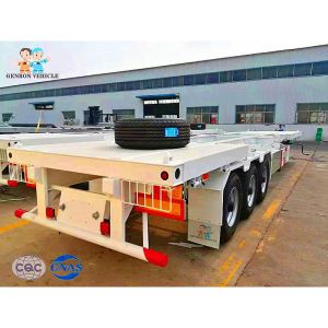 12 Meters Heavy Loading Skeletal 30T Container Semi Trailer