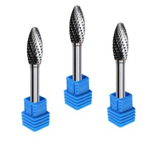 Quality Sf5 Carbide Rotary Burr Type Nail Drill Bit Rotary Files For Metal 1/4 Deburring Grinde for sale