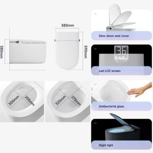 Modern Bathroom Smart Toilet With Germicidal Light And Automatic Sterilization