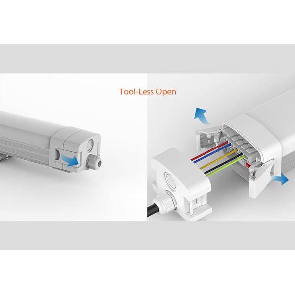 CCT Turnable IK10 Tri Proof LED Neutral Color 4000K Ip65 Tri Proof Led Light Fixture
