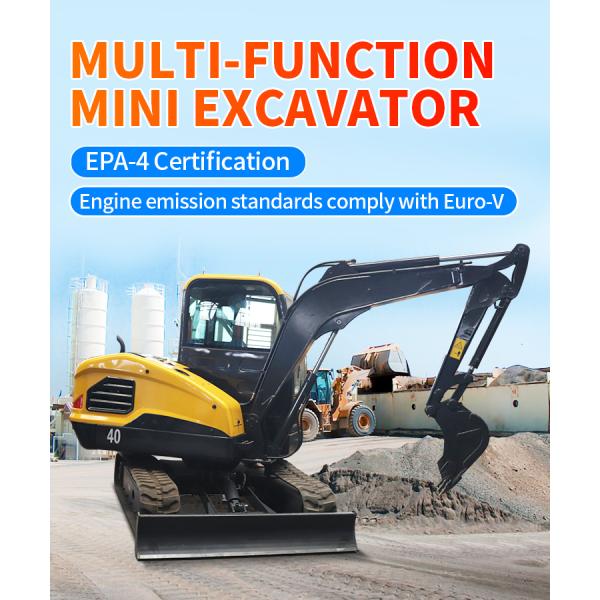 Hydraulic Rubber Crawler Tracked Backhoe Bucket Mini Digger 4 Ton Mini Crawler Excavators