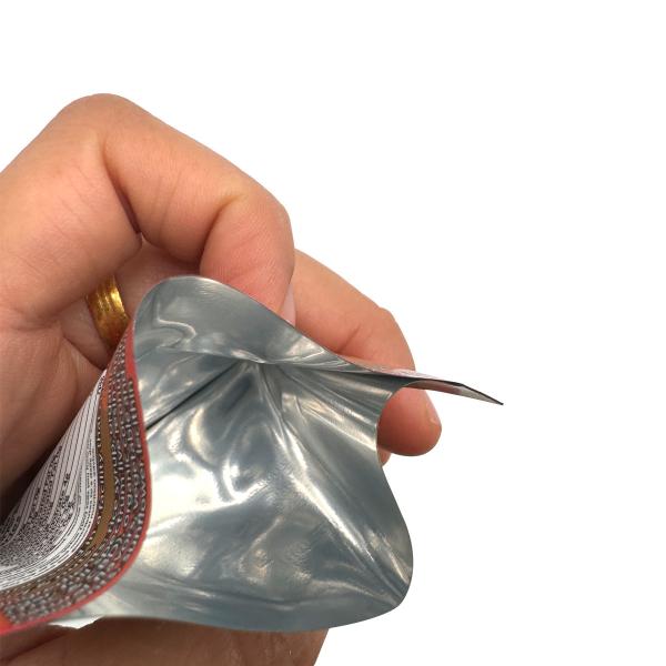 Bottom Open Spot Glossy UV Print Foil Coated Flat 1g Custom Mylar With Hanging Hole For Weed Cookies Candies