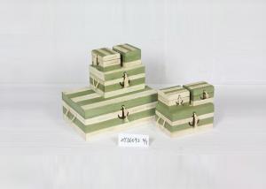 China Light Green White 41x37x55cm Jewelry Wooden Box Cabinet on sale