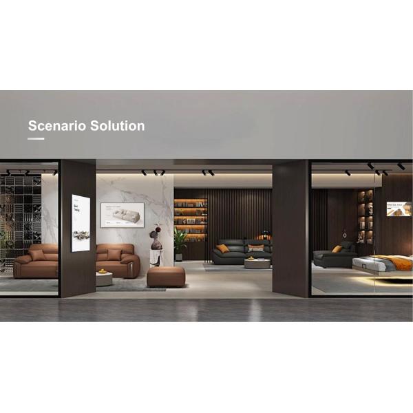 55inch Ultra-Thin Invisible LCD Digital Signage 4K Advertising Video Player Displayer SDK Wall-Mounted Intelligent Motherland