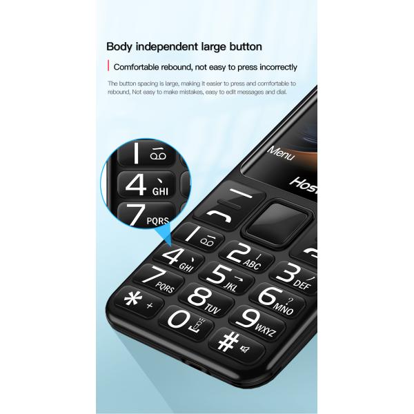 Dual SIM i79 (H6) 4G 2.4'' TFT Screen 32MB RAM Torch Elderly Mini Cellphone