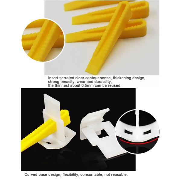 Wedges Floor Wall Tile Leveler Spacers Flat Leveling System Tools