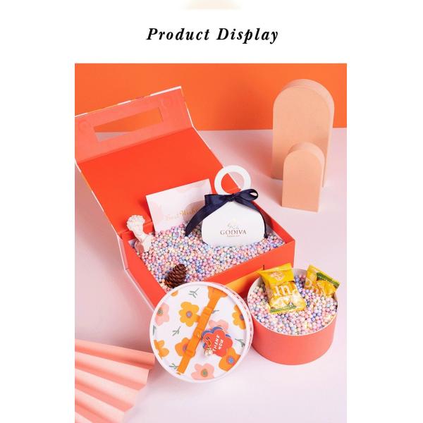 Pink gift box fairy design white cardboard birthday exquisite gift box packaging customizable box