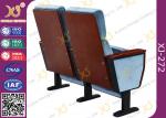 Plain Split Type Back Rest Auditorium Chair With Sewing Logos / Movie Theater