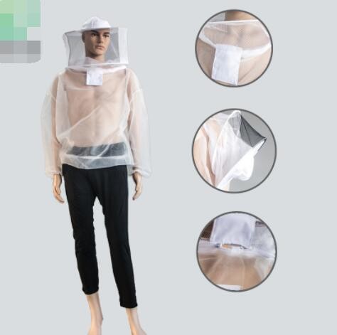 Transparent Beekeeping Protective Clothing Bee Safety Clothing With Veil And Zipper