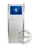 Android Touchscreen Wifi Digital Signage, Floorstanding Silver LCD Advertising