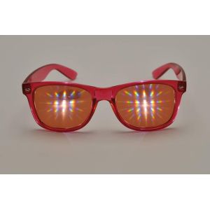 Plastic Rainbow Diffraction Glasses Style For Led Lighting Show