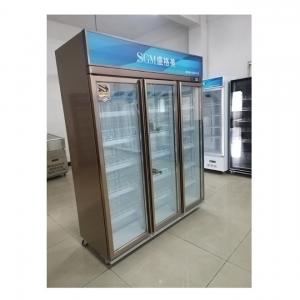 Quality Modern Sliding Glass Door Beverage Cooler showcase Sliding Door Commercial Refrigerator for sale