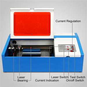 Quality 40W CO2 Laser Engraving Machine 3020 For Acrylic Wood Bamboo Rubber Stamp for sale