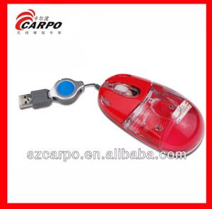 China 3D mouse with retractable cable wired mouse C175 on sale