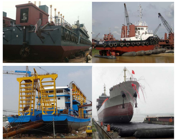 CCS Certificate Diameter 0.8m Inflatable Marine Airbags For Ship Docking